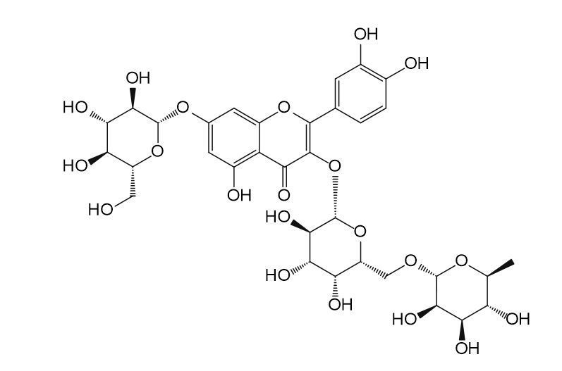 槲皮素-3-O-刺槐二糖-7-O-葡萄糖苷