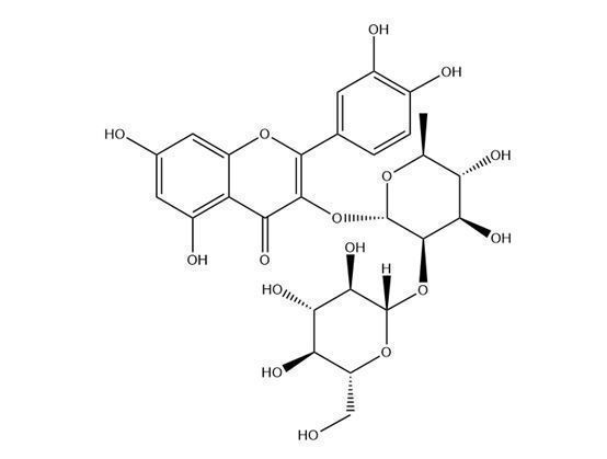 槲皮素-3-O-β-D-葡萄糖基（1-2）-α-L-鼠李糖苷