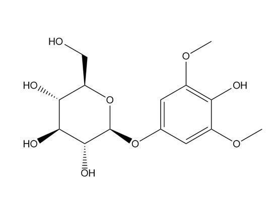 (-)-3,5-二甲氧基-4-羥基苯基 BETA-D-葡萄糖苷